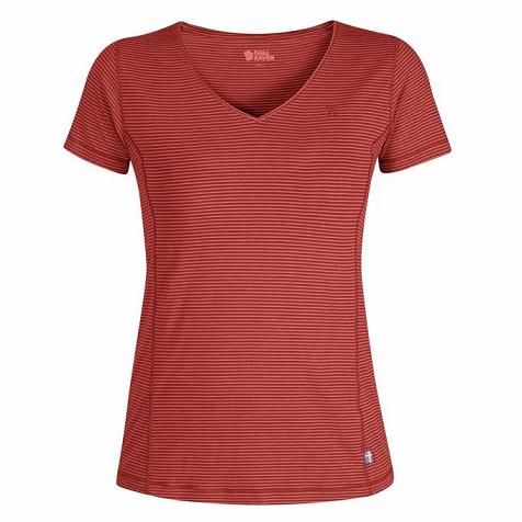 Fjallraven Women Abisko T-Shirt Red PH11476 Philippines